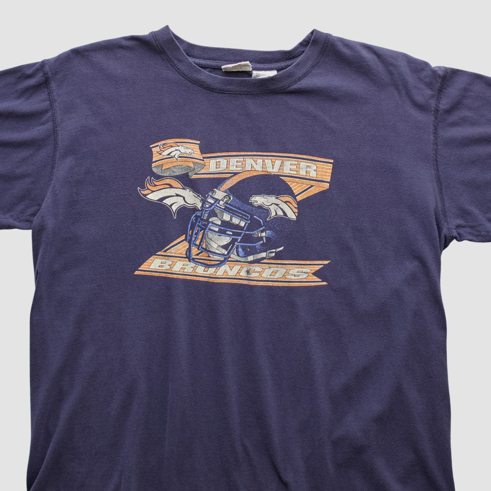 Denver Broncos Pro Edge 2000s T-shirt Navy Vintage | Fanatics