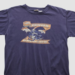 Denver Broncos Pro Edge 2000s T-shirt Navy Vintage | Fanatics