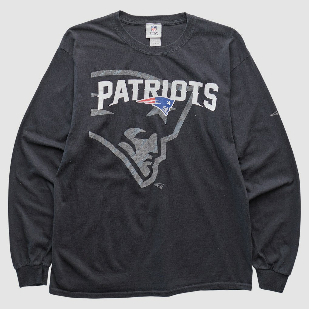 New England Patriots NFL 2010s Long Sleeve T-shirt Black Vintage | Fanatics