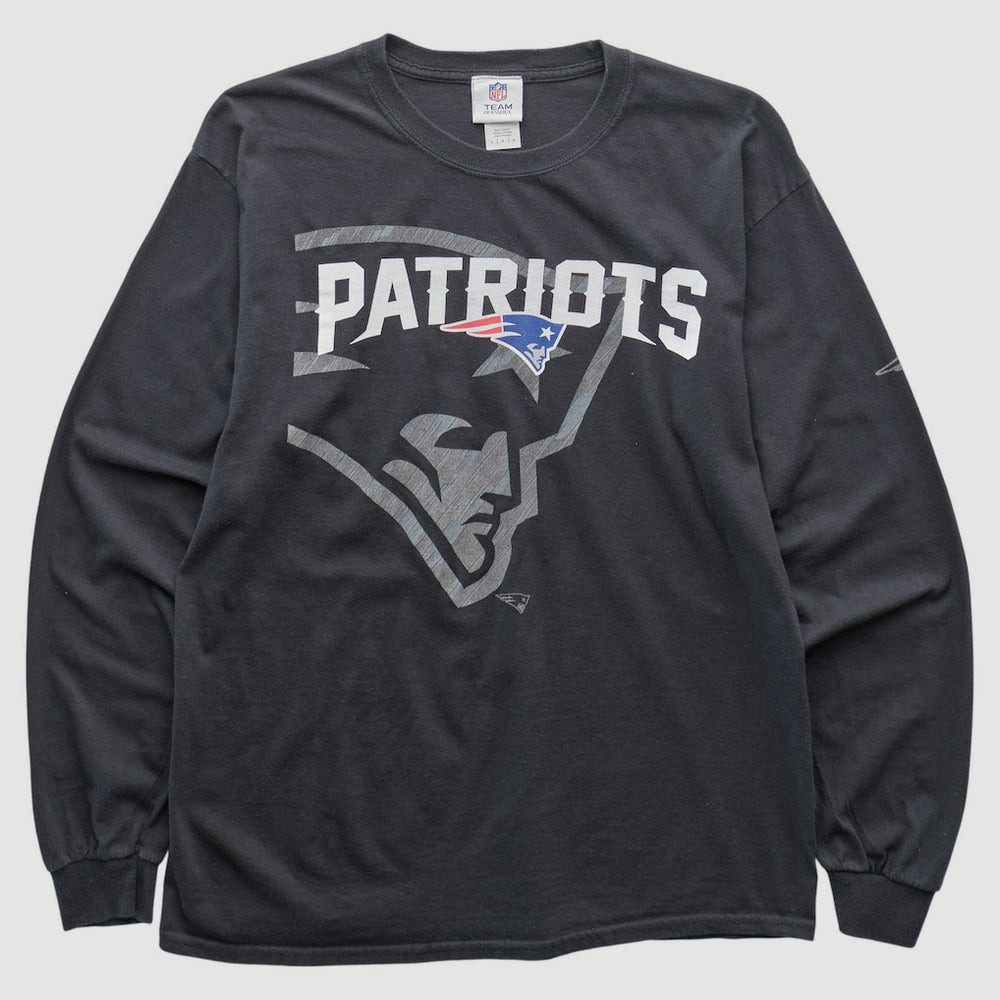 New England Patriots NFL 2010s Long Sleeve T-shirt Black Vintage | Fanatics