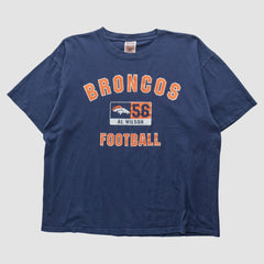 Denver Broncos NFL 2000s T-shirt Navy Vintage | Fanatics