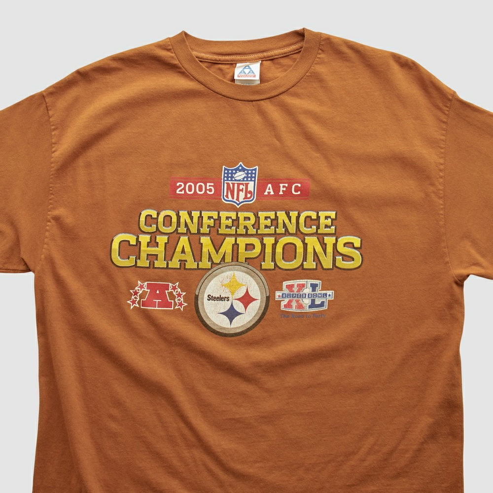 Pittsburgh Steelers AAA 2005 T-shirt Brown Vintage | Fanatics