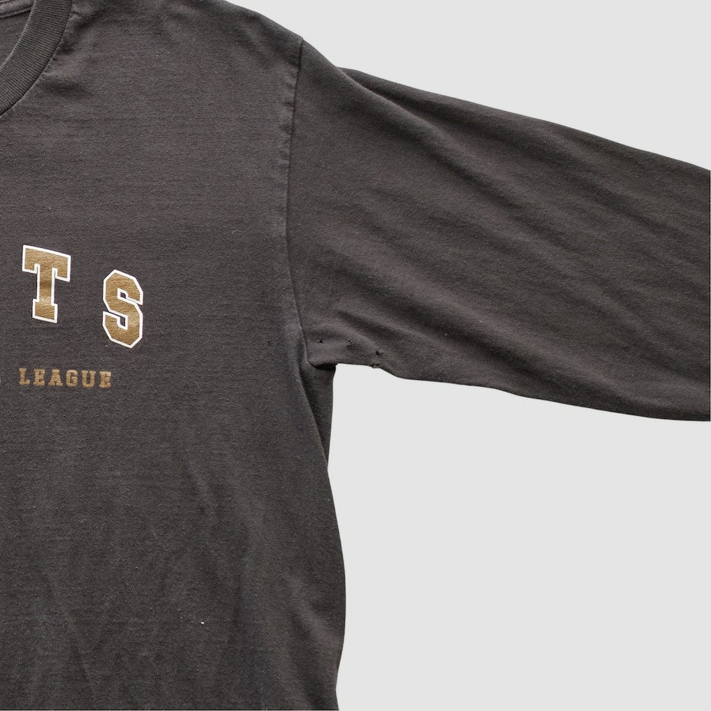 New Orleans Saints NFL 2000s Long Sleeve T-shirt Charcoal Vintage | Fanatics