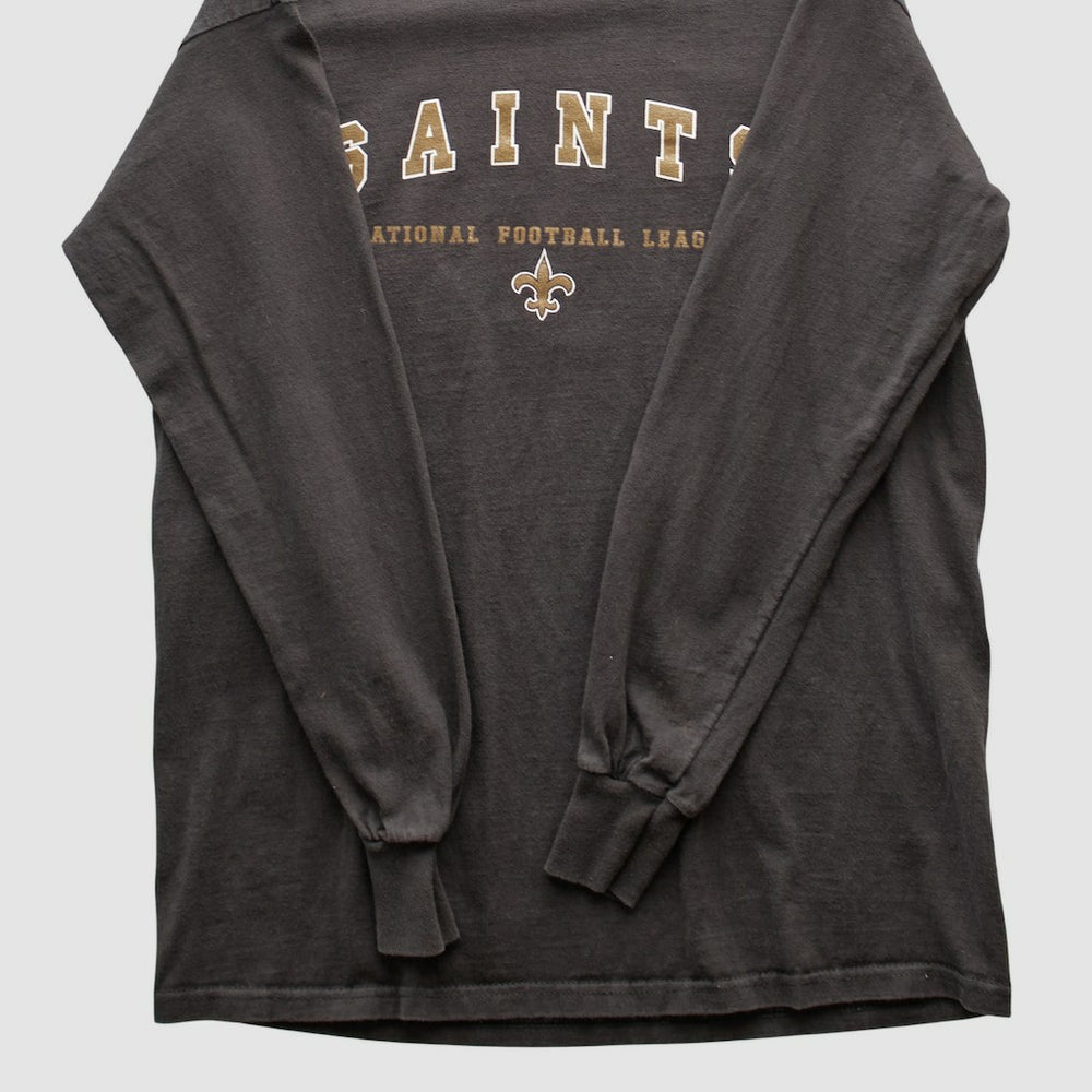 New Orleans Saints NFL 2000s Long Sleeve T-shirt Charcoal Vintage | Fanatics