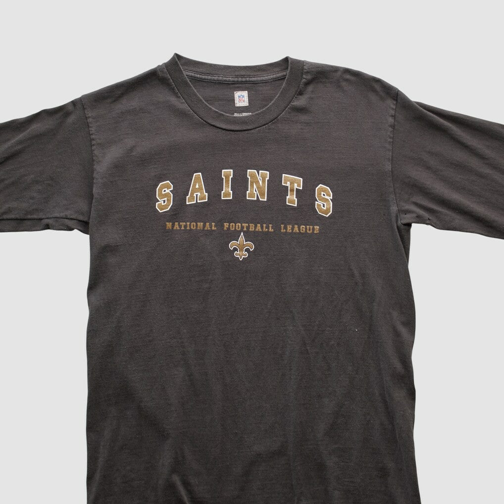 New Orleans Saints NFL 2000s Long Sleeve T-shirt Charcoal Vintage | Fanatics