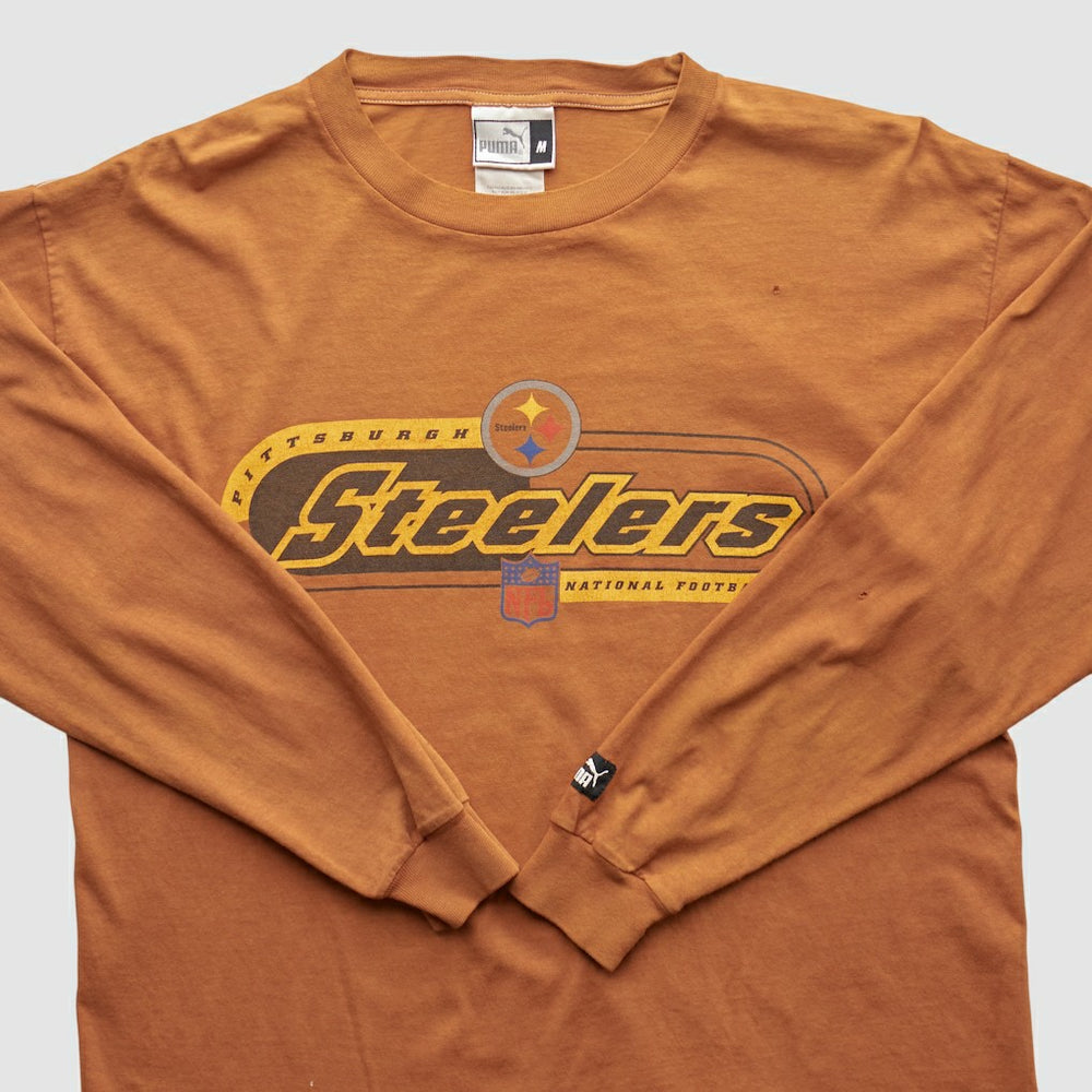 Pittsburgh Steelers 2000s Long Sleeve T-shirt Brown Vintage | Fanatics