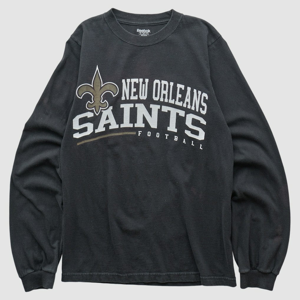 New Orleans Saints Reebok 2000s Long Sleeve T-shirt Black Vintage | Fanatics