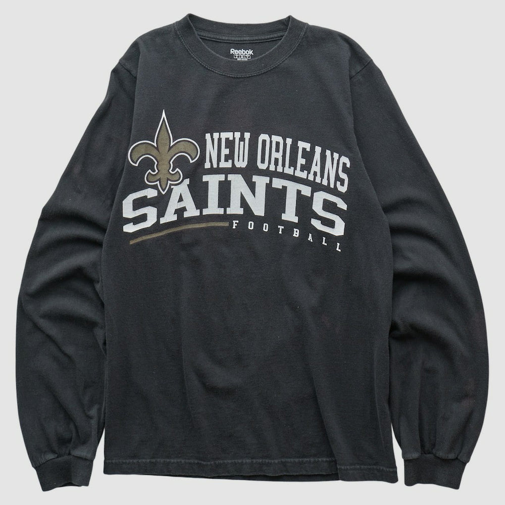 New Orleans Saints Reebok 2000s Long Sleeve T-shirt Black Vintage | Fanatics