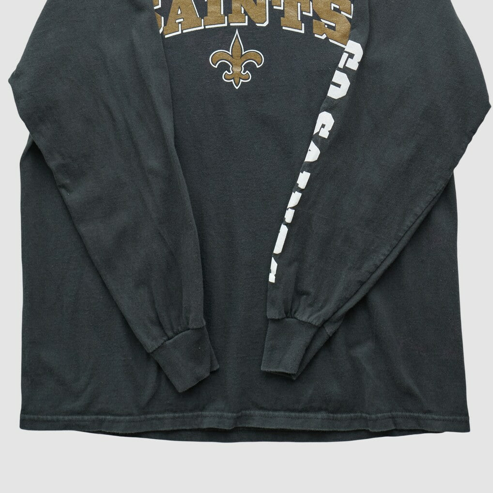 New Orleans Saints NFL 2000s Long Sleeve T-shirt Black Vintage | Fanatics