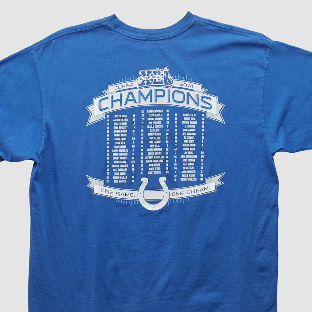 Indianapolis Colts Reebok 2007 T-shirt Blue Vintage | Fanatics