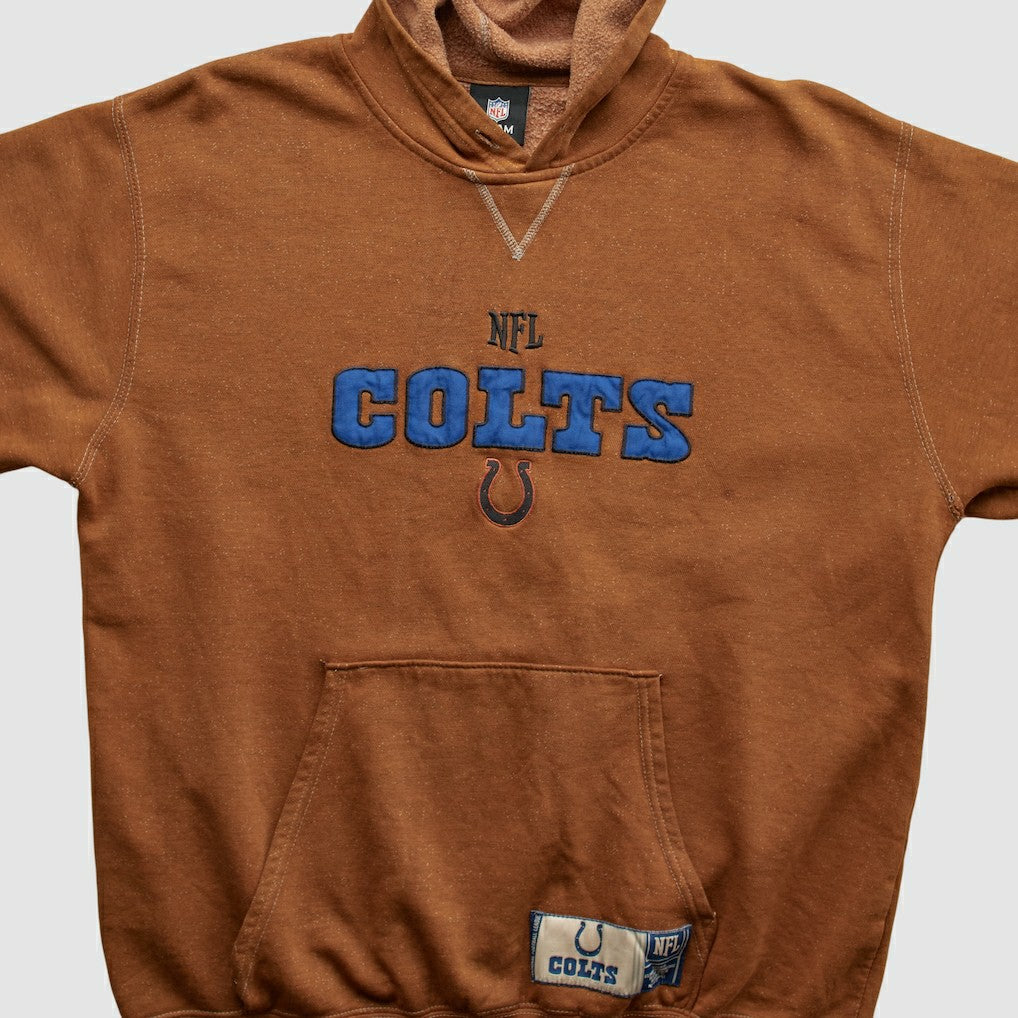 Indianapolis Colts NFL 2010s Hooded Pullover Sweatshirt Brown Vintage | Fanatics