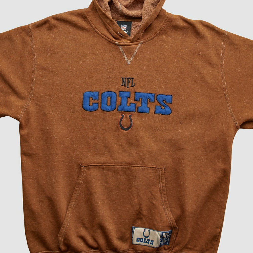 Indianapolis Colts NFL 2010s Hooded Pullover Sweatshirt Brown Vintage | Fanatics