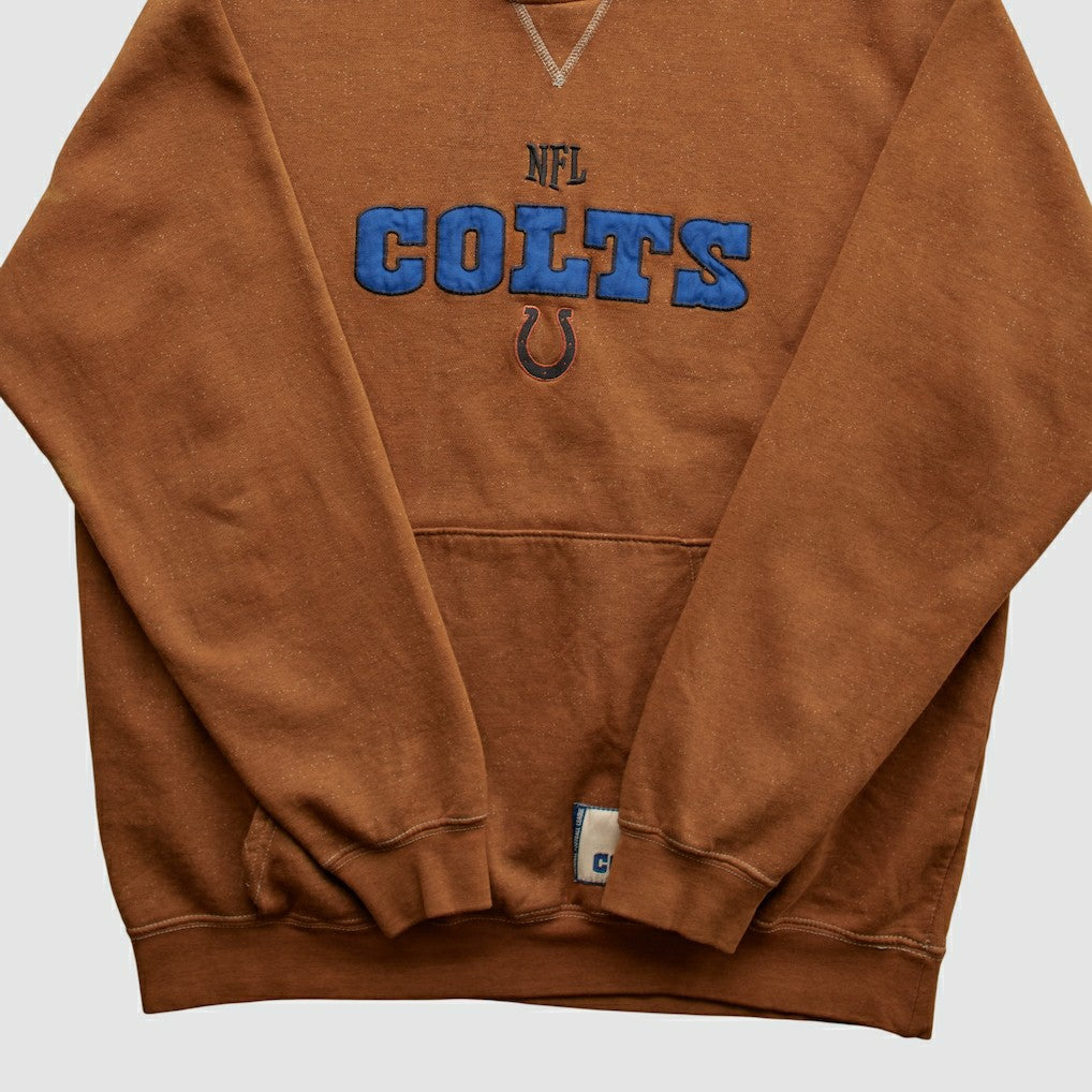 Indianapolis Colts NFL 2010s Hooded Pullover Sweatshirt Brown Vintage | Fanatics