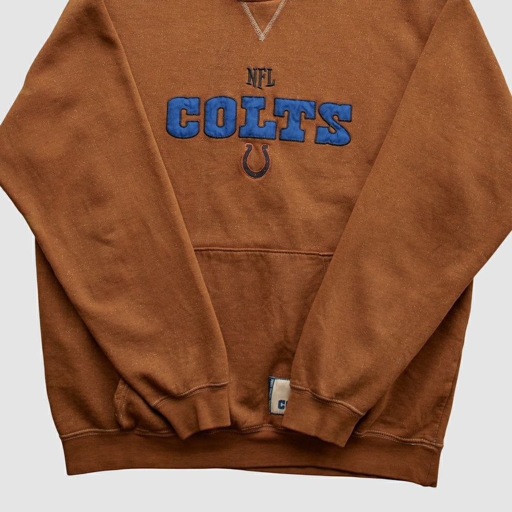 Indianapolis Colts NFL 2010s Hooded Pullover Sweatshirt Brown Vintage | Fanatics