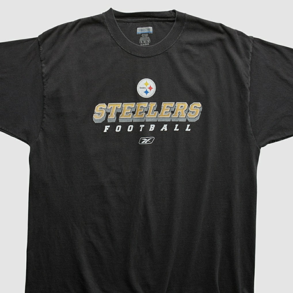 Pittsburgh Steelers Reebok 2000s T-shirt Black Vintage | Fanatics