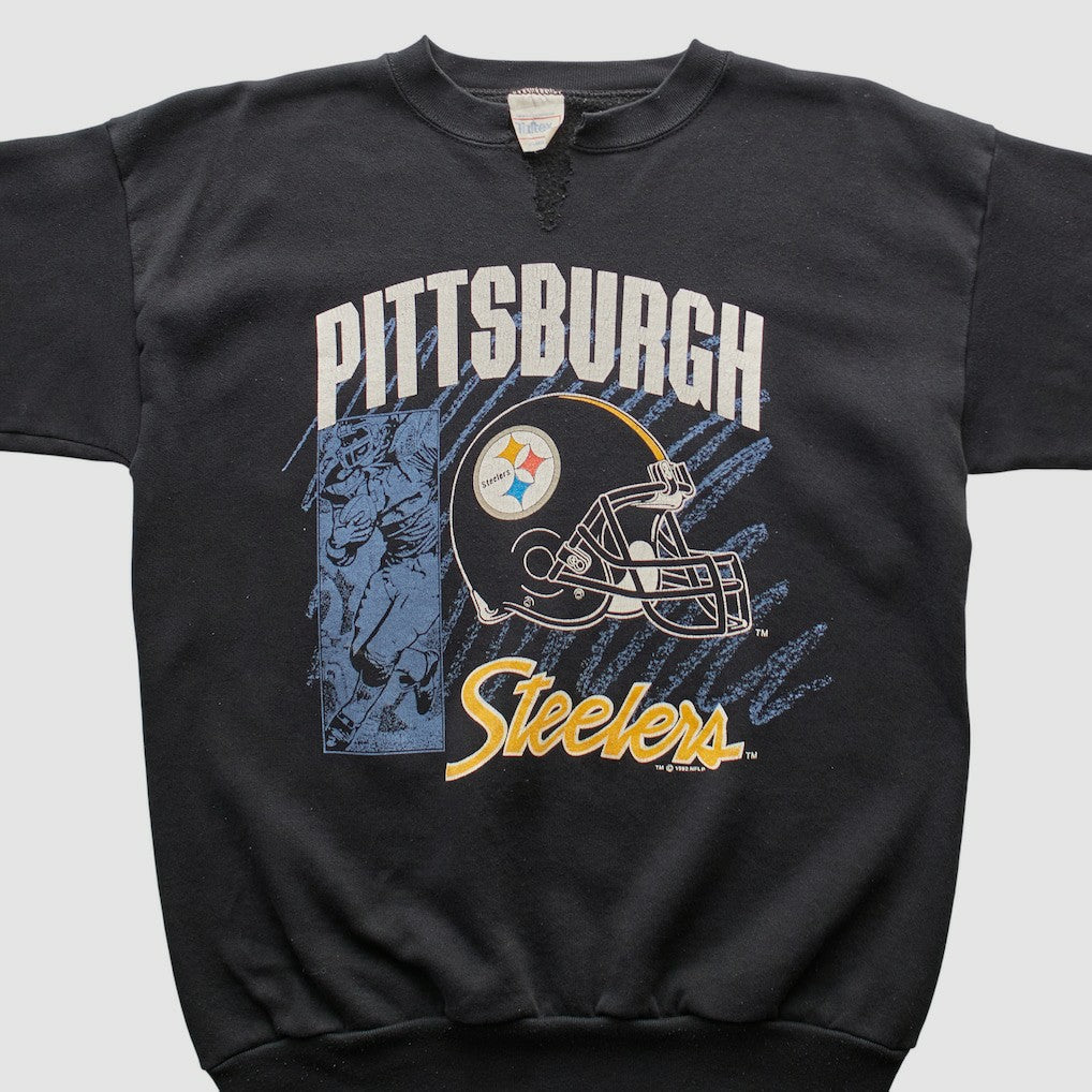 Pittsburgh Steelers Tultex 1992 Pullover Sweatshirt Black Vintage | Fanatics