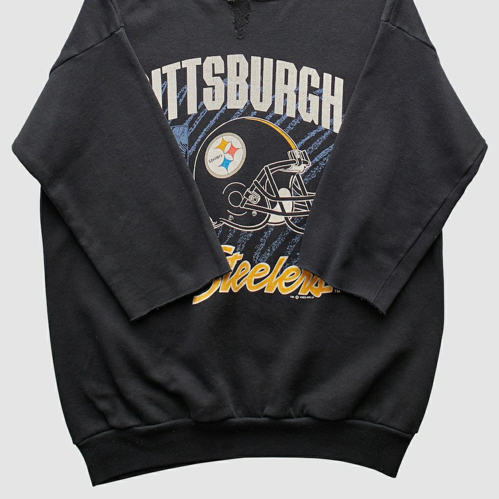 Pittsburgh Steelers Tultex 1992 Pullover Sweatshirt Black Vintage | Fanatics