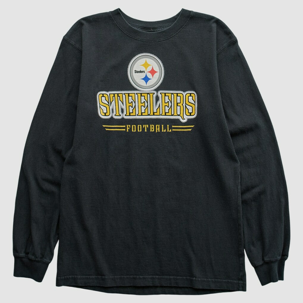 Pittsburgh Steelers Reebok 2000s Long Sleeve T-shirt Black Vintage | Fanatics