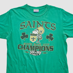 New Orleans Saints Reebok 2010 T-shirt Green Vintage | Fanatics