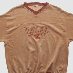 Cleveland Browns CRABLE SPORTSWEAR 90s Pullover Sweatshirt Tan Vintage | Fanatics