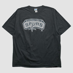 San Antonio Spurs NBA 2000s T-shirt Black Vintage - NBA
