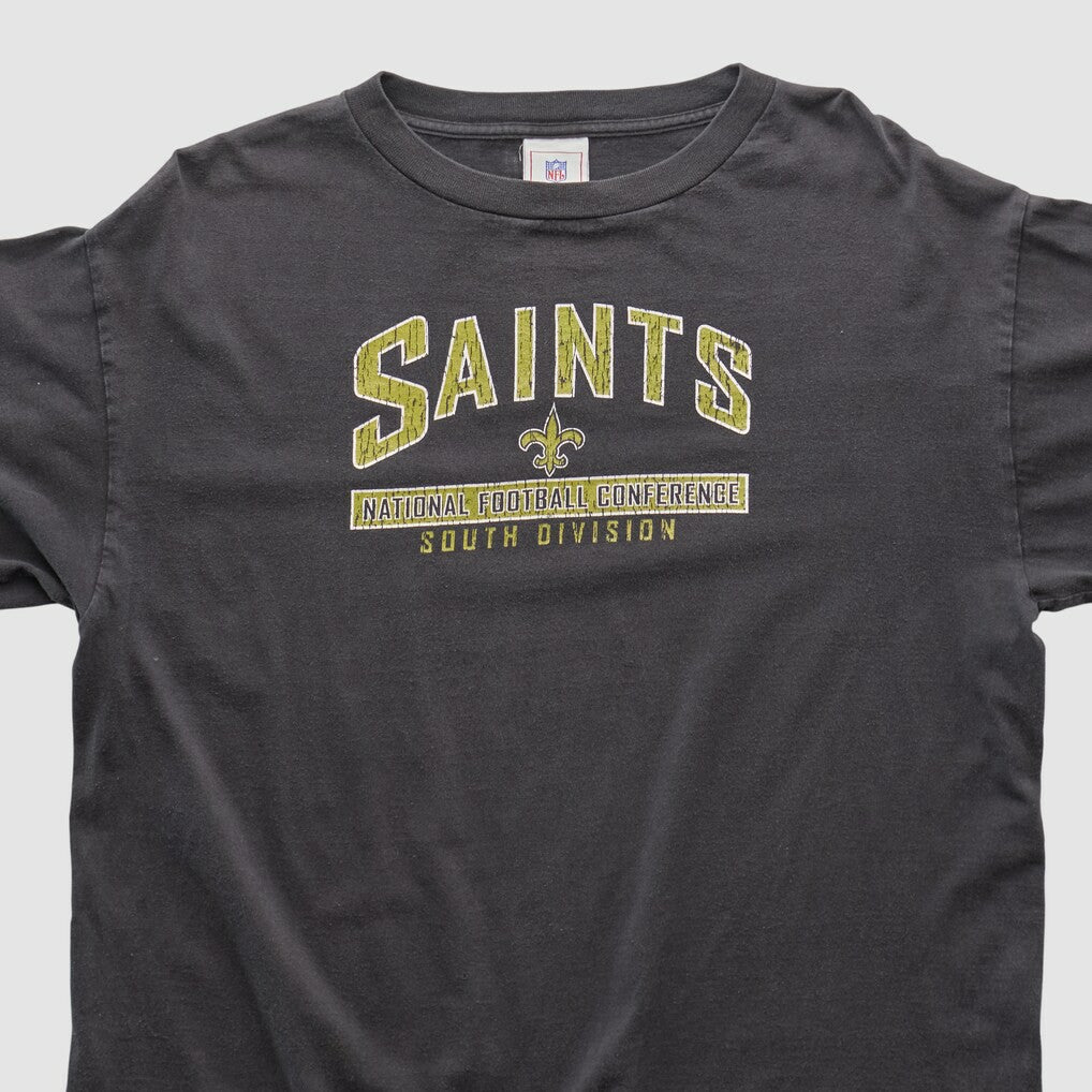 New Orleans Saints NFL 2000s Long Sleeve T-shirt Charcoal Vintage | Fanatics