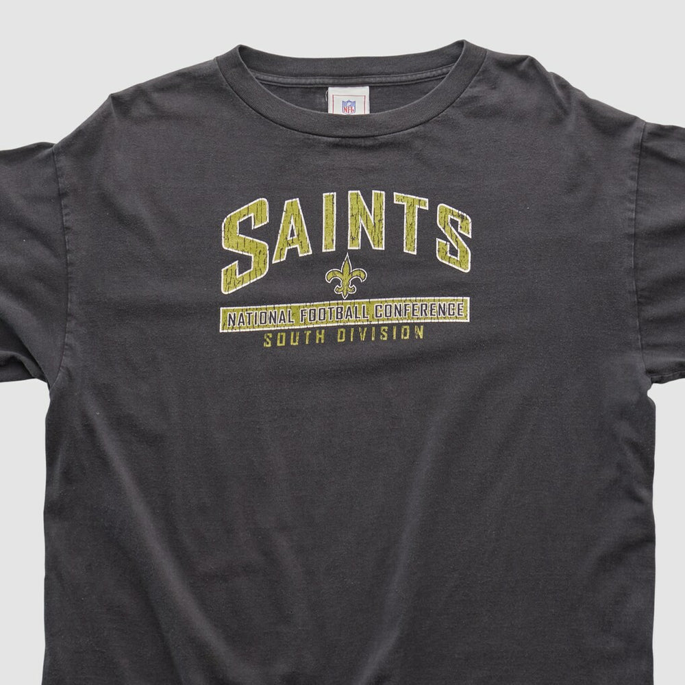 New Orleans Saints NFL 2000s Long Sleeve T-shirt Charcoal Vintage | Fanatics