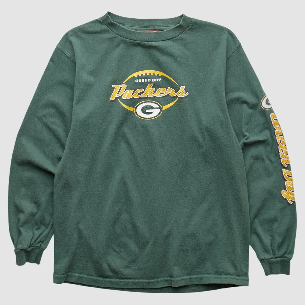 Green Bay Packers NFL 2000s Long Sleeve T-shirt Green Vintage | Fanatics