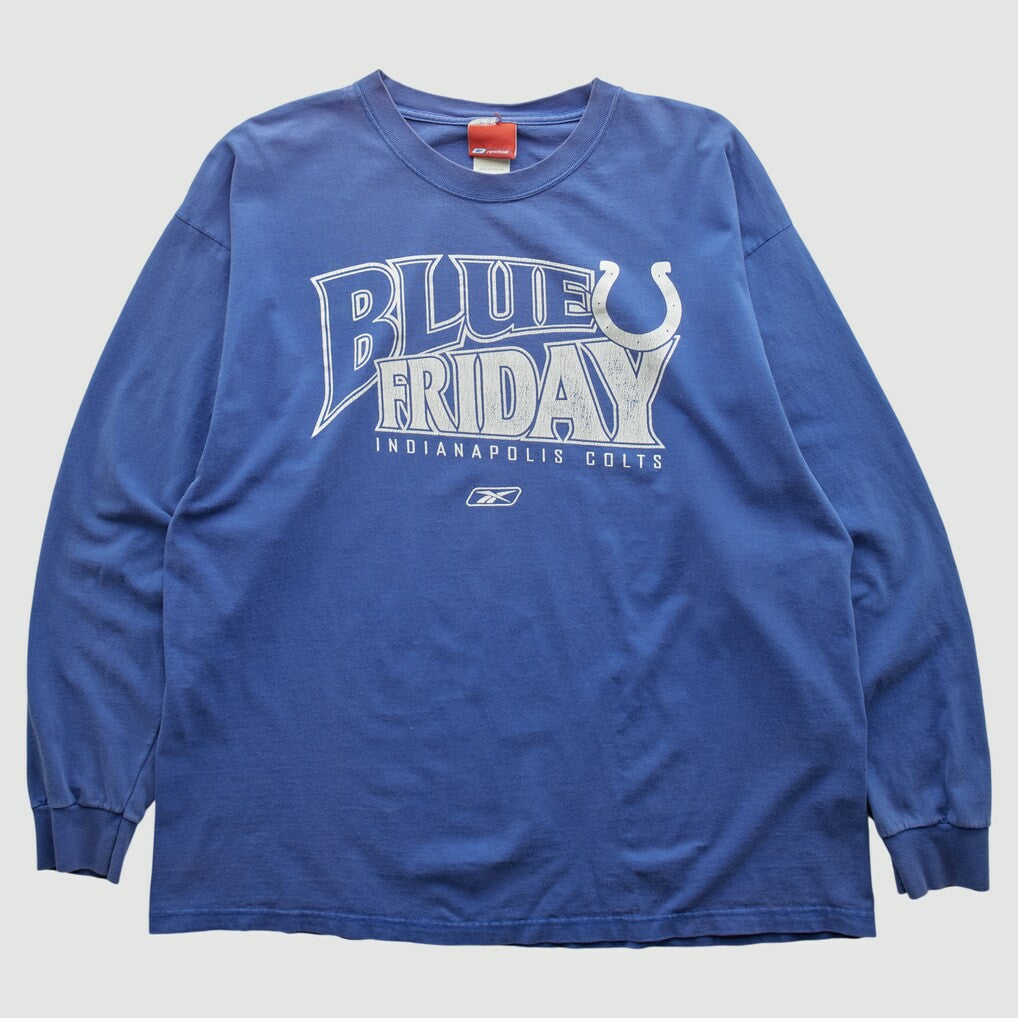 Indianapolis Colts Reebok 2000s Long Sleeve T-shirt Blue Vintage | Fanatics