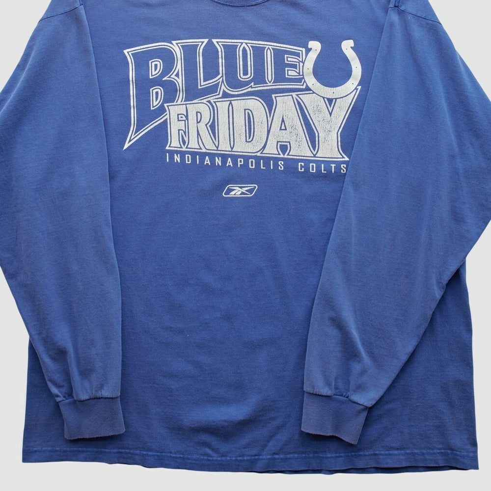 Indianapolis Colts Reebok 2000s Long Sleeve T-shirt Blue Vintage | Fanatics