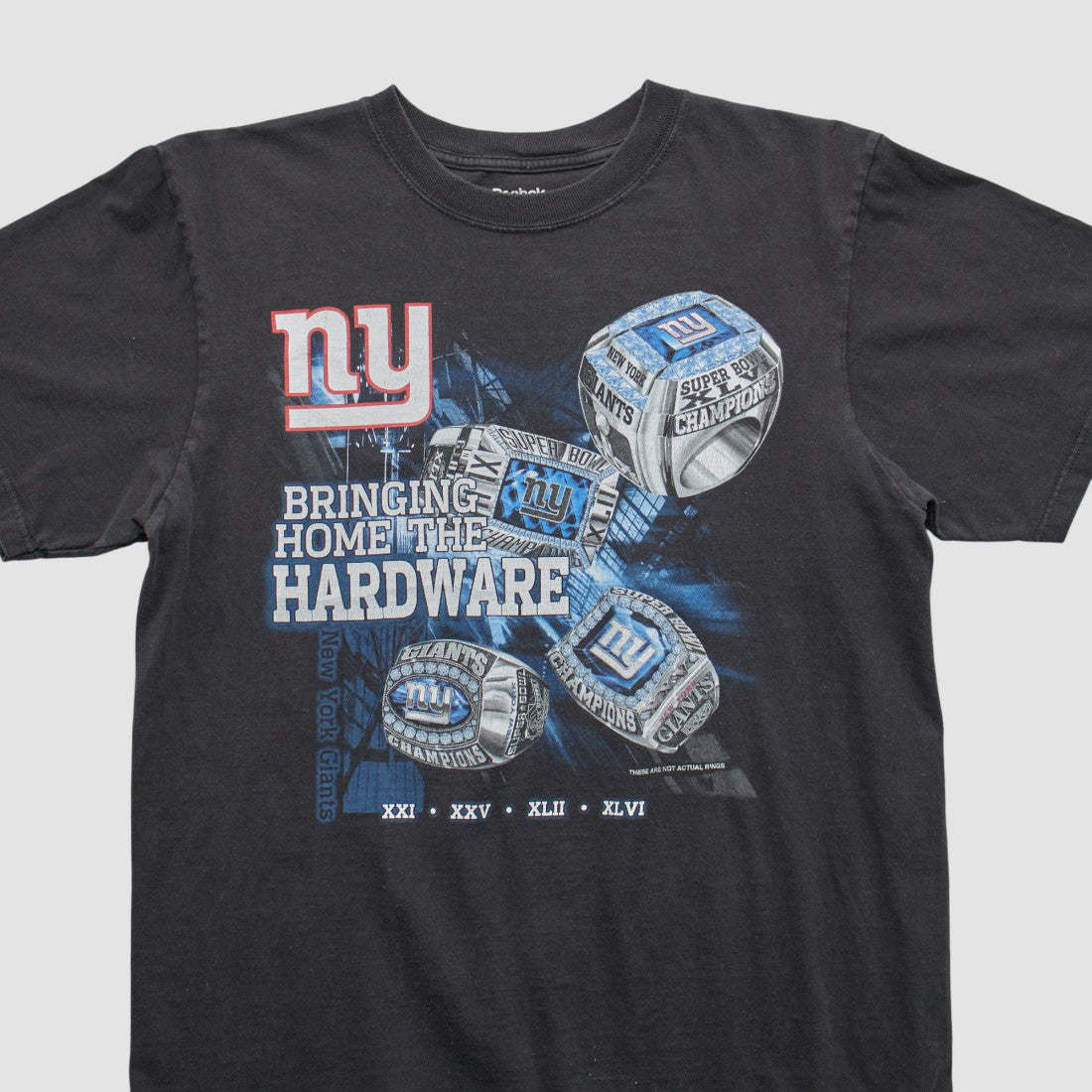 New York Giants Reebok 2011 T-shirt Black Vintage | Fanatics