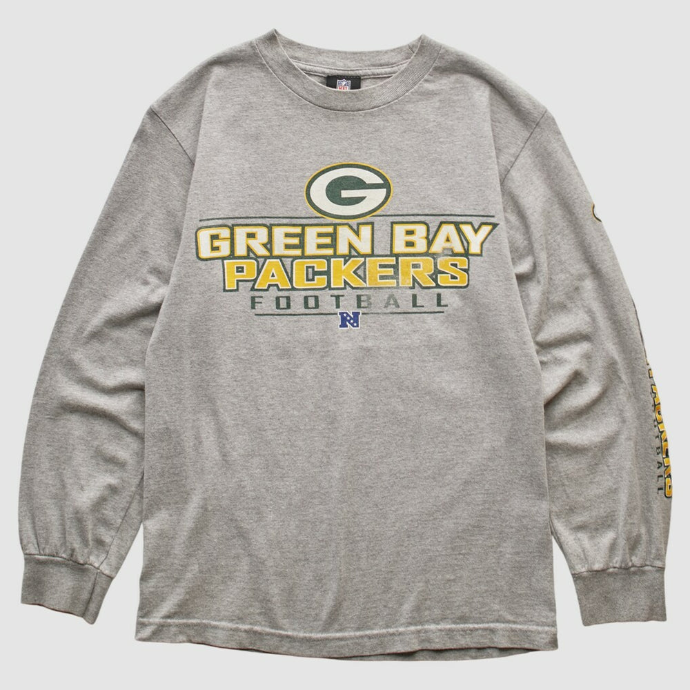 Green Bay Packers NFL 2010s Long Sleeve T-shirt Heather Gray Vintage | Fanatics