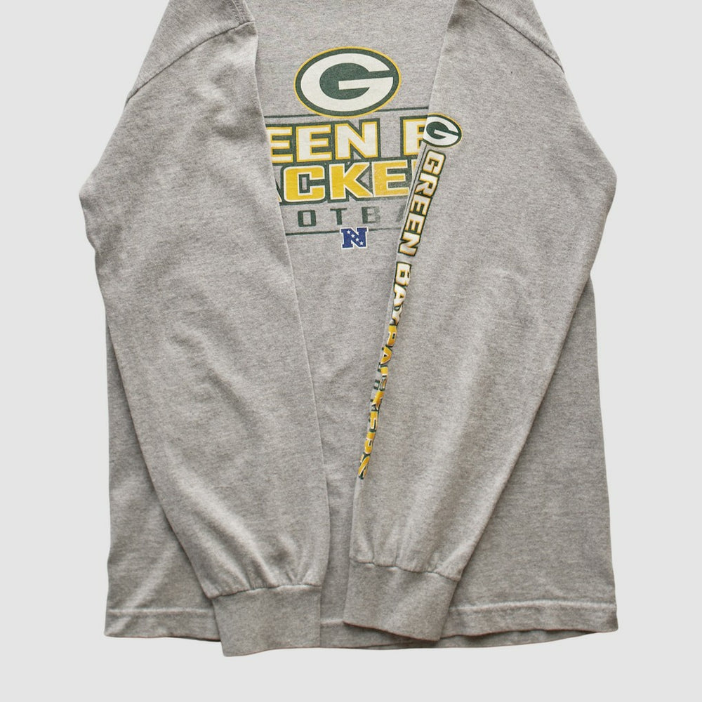 Green Bay Packers NFL 2010s Long Sleeve T-shirt Heather Gray Vintage | Fanatics