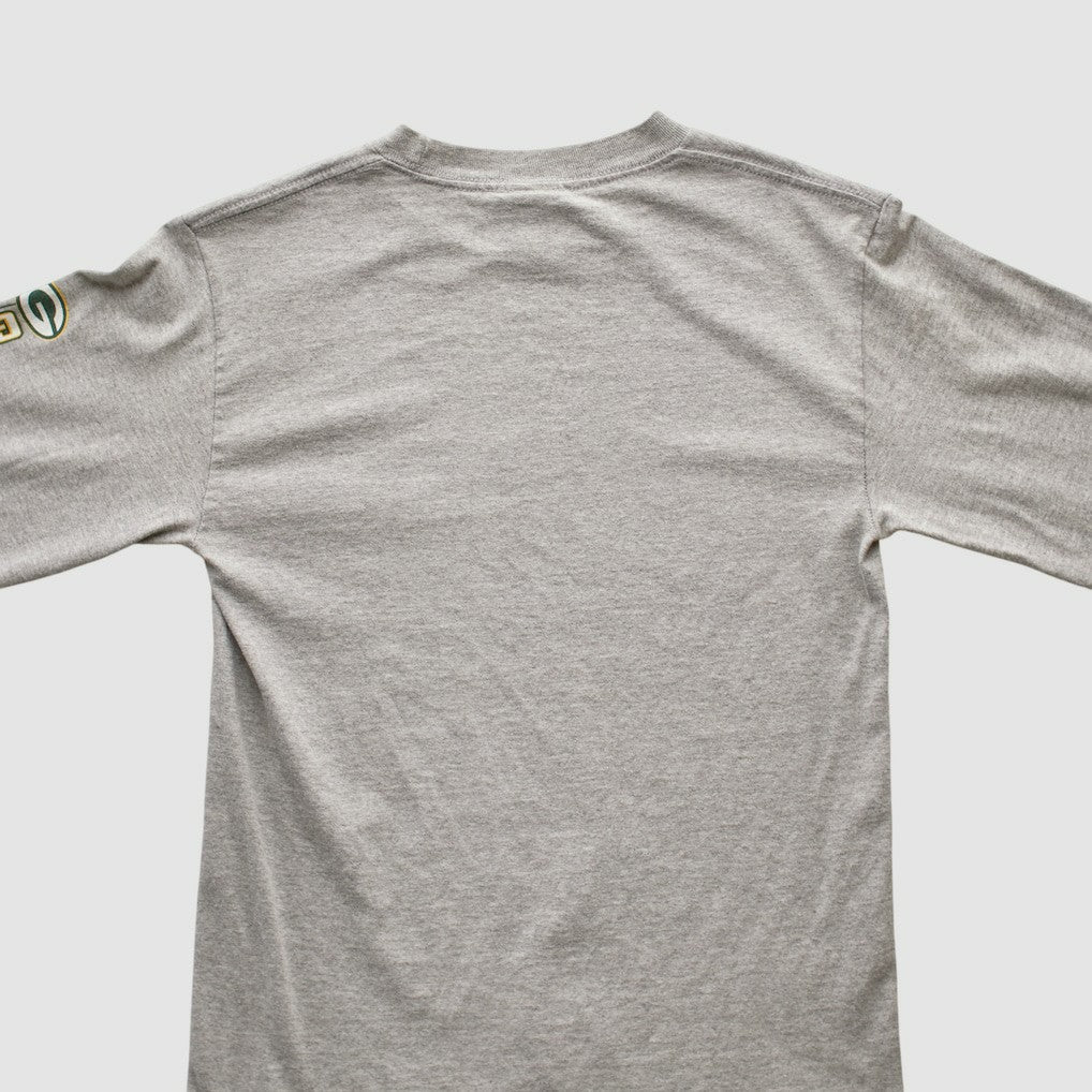 Green Bay Packers NFL 2010s Long Sleeve T-shirt Heather Gray Vintage | Fanatics