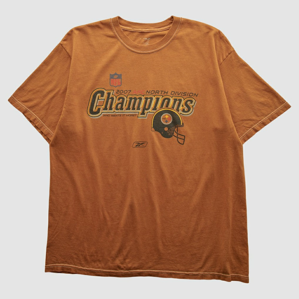 Pittsburgh Steelers Reebok 2007 T-shirt Orange Vintage | Fanatics