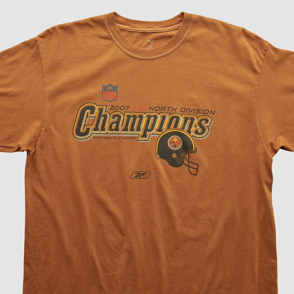 Pittsburgh Steelers Reebok 2007 T-shirt Orange Vintage | Fanatics