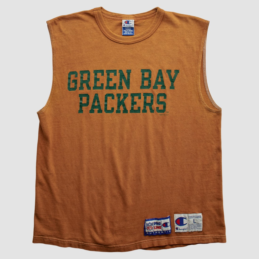Green Bay Packers Champion 90s Tank Brown Vintage | Fanatics