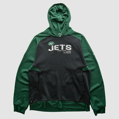 New York Jets Reebok 2010s Hooded Pullover Sweatshirt Black Vintage | Fanatics