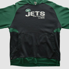 New York Jets Reebok 2010s Hooded Pullover Sweatshirt Black Vintage | Fanatics
