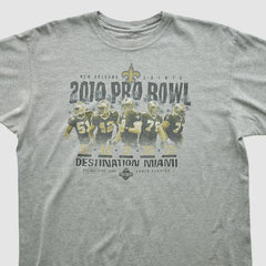 New Orleans Saints Reebok 2010 T-shirt Heather Gray Vintage | Fanatics
