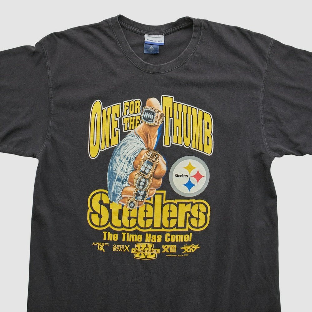 Pittsburgh Steelers Reebok 2000s T-shirt Black Vintage | Fanatics