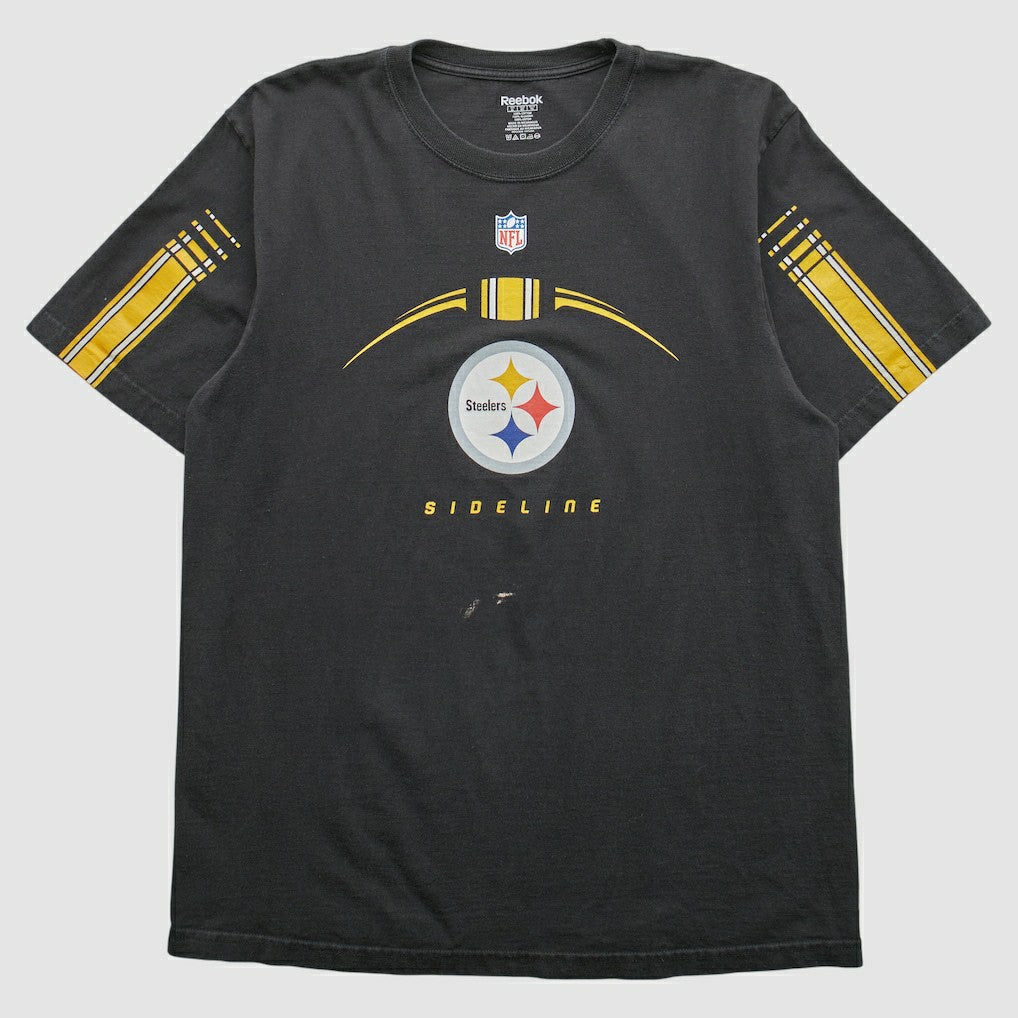 Pittsburgh Steelers Reebok 2000s T-shirt Black Vintage | Fanatics