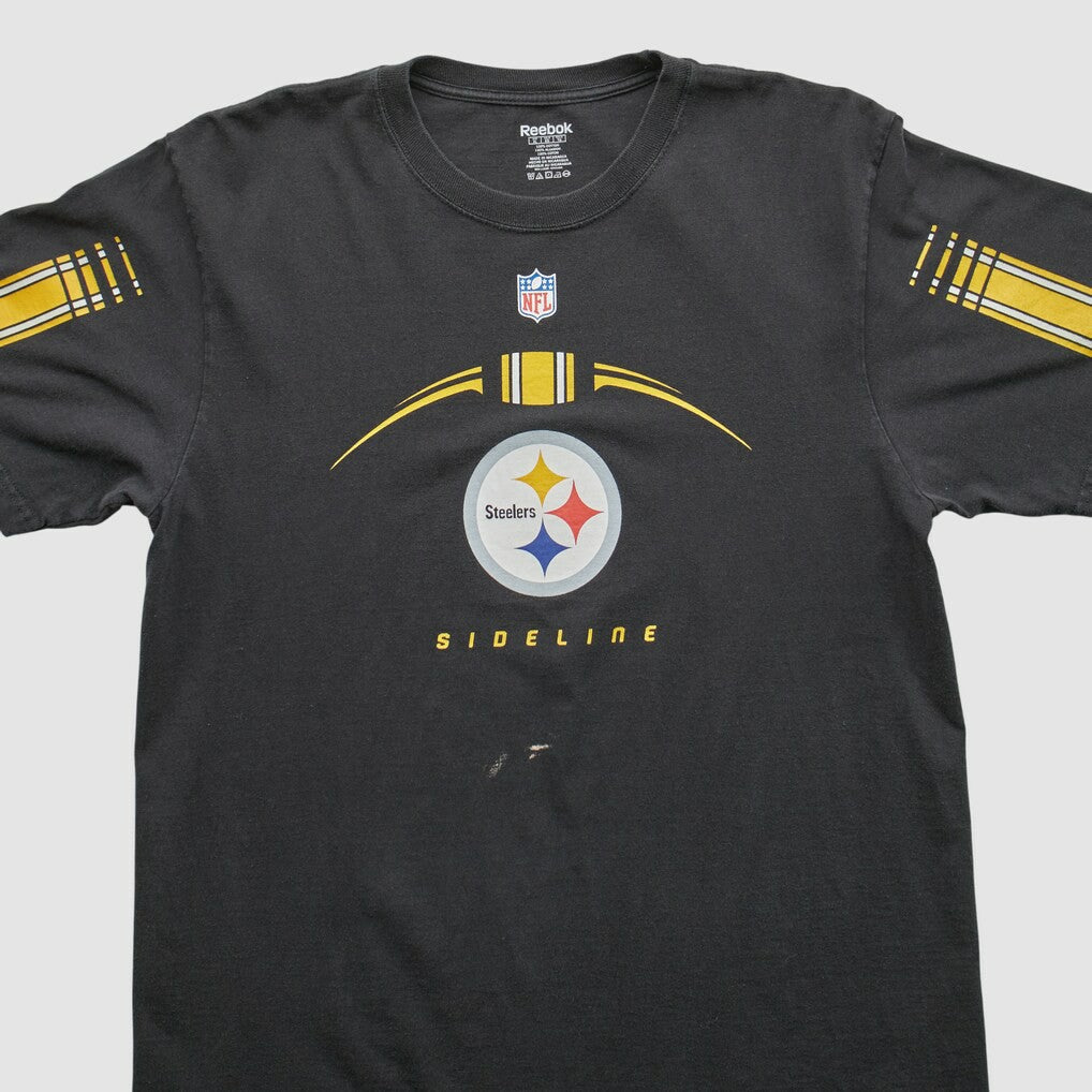 Pittsburgh Steelers Reebok 2000s T-shirt Black Vintage | Fanatics