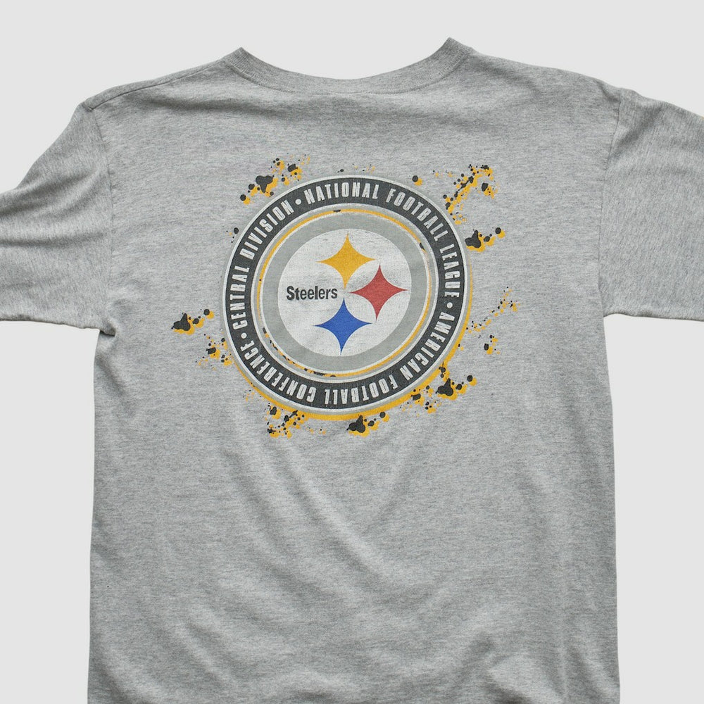 Pittsburgh Steelers Starter 90s Long Sleeve T-shirt Heather Gray Vintage | Fanatics