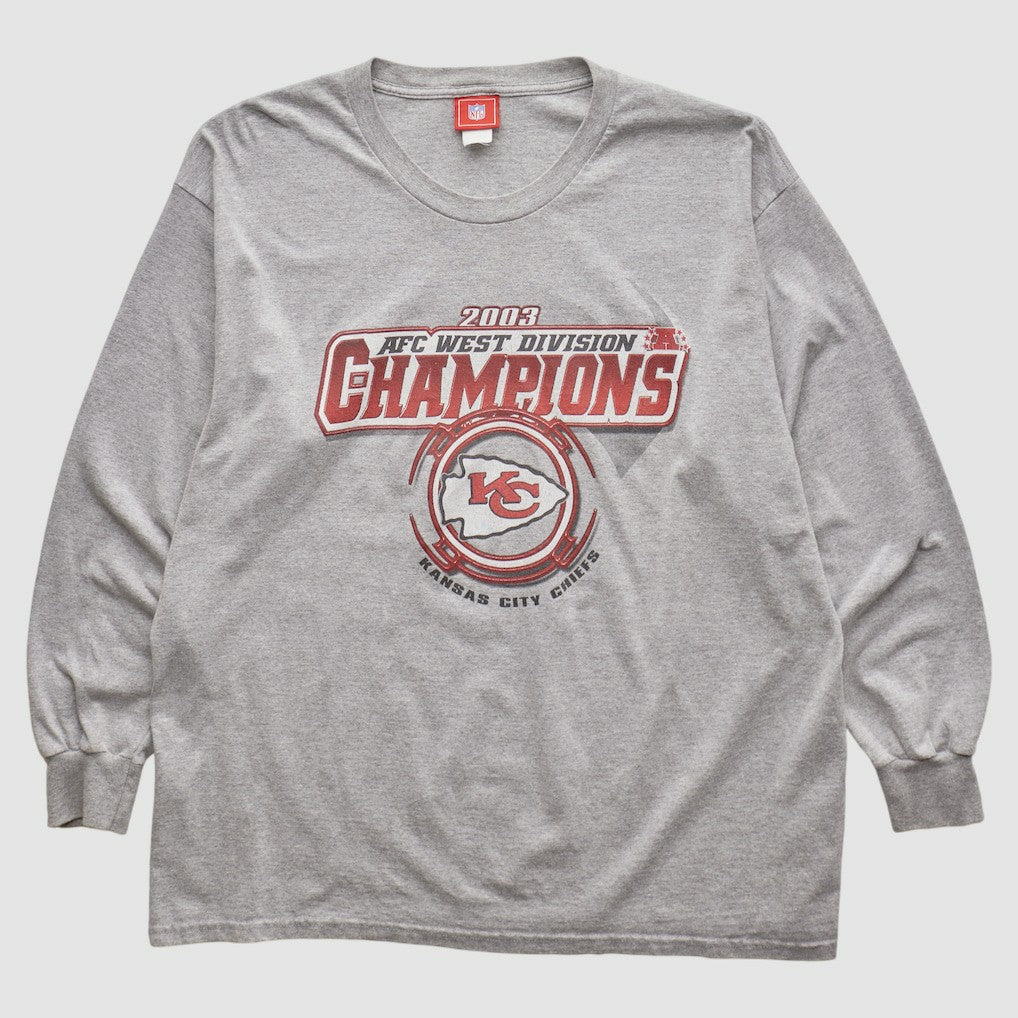 Kansas City Chiefs NFL 2003 Long Sleeve T-shirt Heather Gray Vintage | Fanatics
