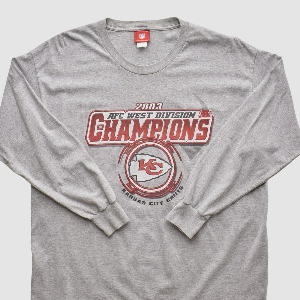 Kansas City Chiefs NFL 2003 Long Sleeve T-shirt Heather Gray Vintage | Fanatics