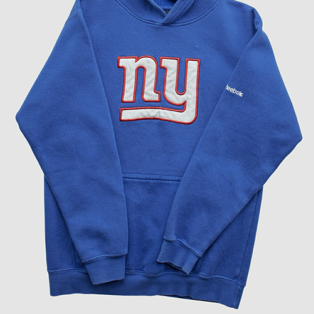 New York Giants Reebok 2000s Hooded Pullover Sweatshirt Blue Vintage | Fanatics