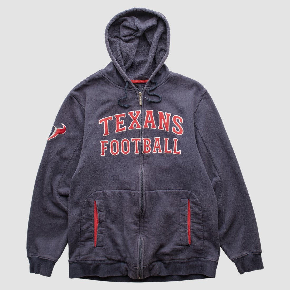 Houston Texans Reebok 2010s Hooded Full Zip Sweatshirt Navy Vintage | Fanatics