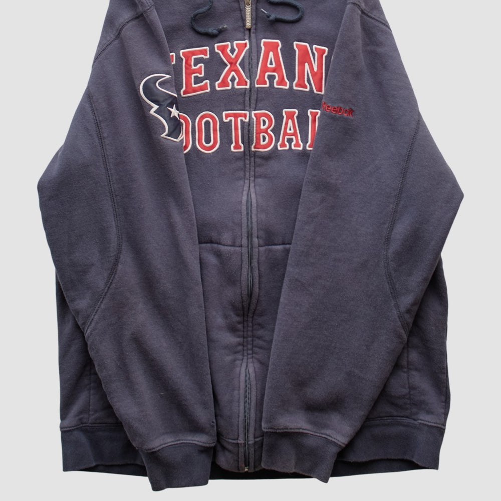 Houston Texans Reebok 2010s Hooded Full Zip Sweatshirt Navy Vintage | Fanatics