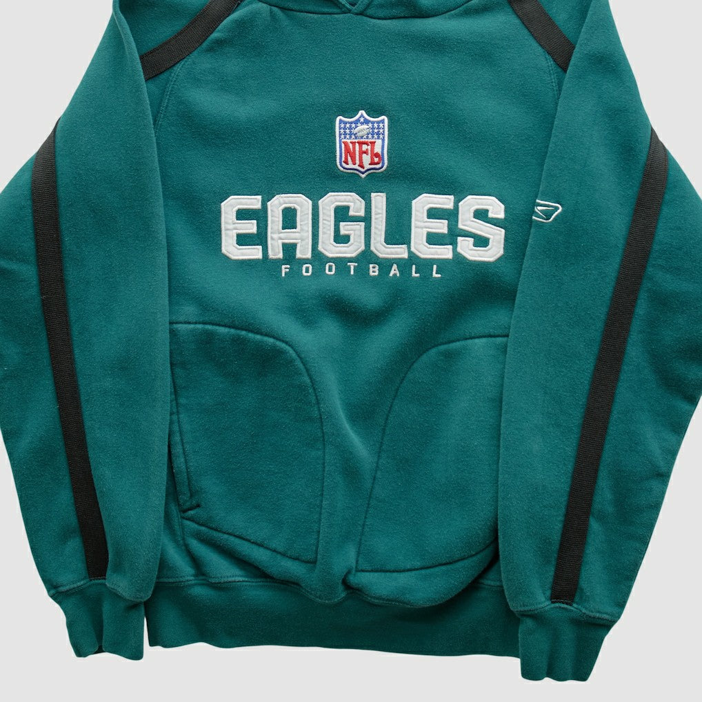 Philadelphia Eagles Reebok 2000s Hooded Pullover Sweatshirt Teal Vintage | Fanatics